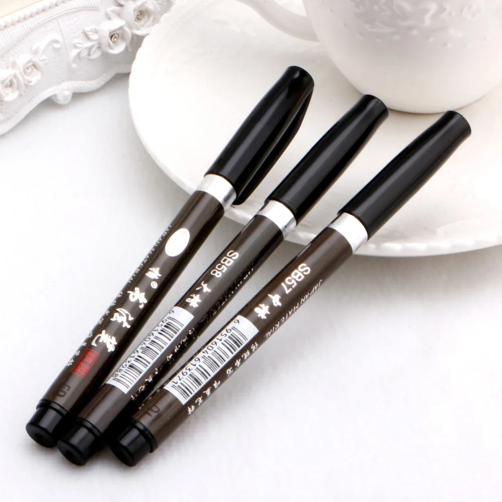 New 1PC Chinese Japanese Water Ink Painting Writing Brush Practise Calligraphy Pen Art Tool Small school supply stationery daily rice character practice water writing cloth brush character beginner set water writing calligraphy paper calligraphy train