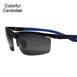 Красочные кавеол поляризационные Для Мужчин's Солнцезащитные очки для женщин популярные половины Рамки человек Очки Мода вождения мужские