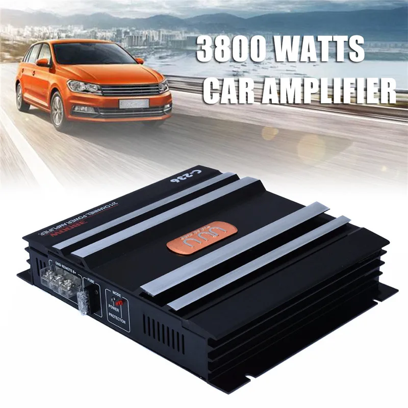 Mayitr 1pc C 236 3800W 12V Car Audio Amplifier 2 Channel Powerful Low