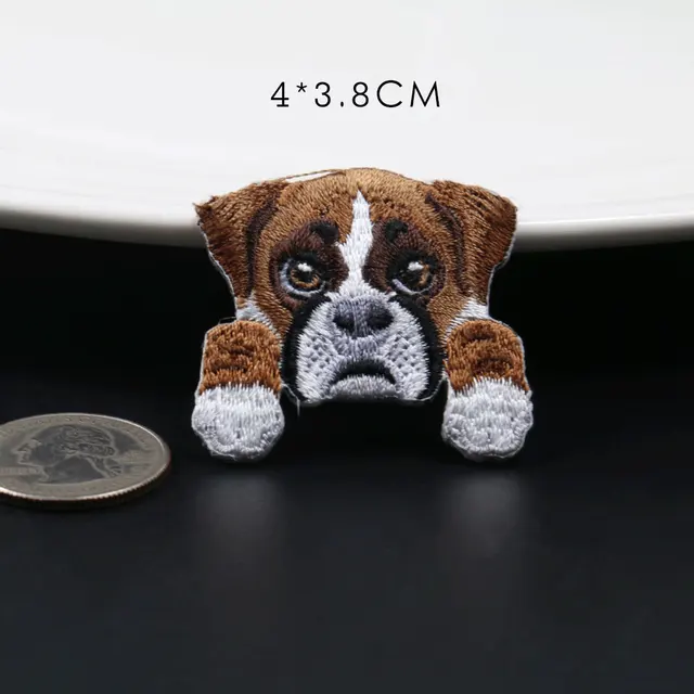 1Pcs New Chihuahua Shiba Dog Husky Patch for Woman Clothing Backpack Decoration Small Applique Iron on Embroidery Patches Badges NHBT192