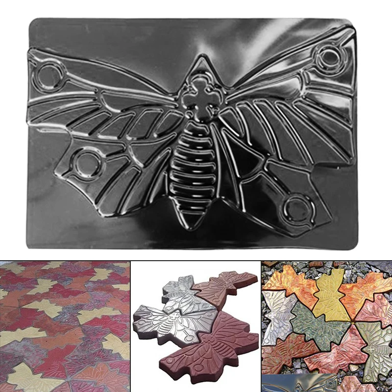 Butterfly Garden Pavement Mold Paving Mould for DIY Home Garden Floor Road Path Mold