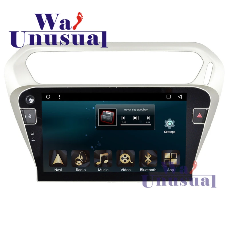 WANUSUAL10.1 &quotAndroid 6 0 Автомобильный Радио плеер для Peugeot 301 2014 Citroen C Elysee с GPS BT WIFI