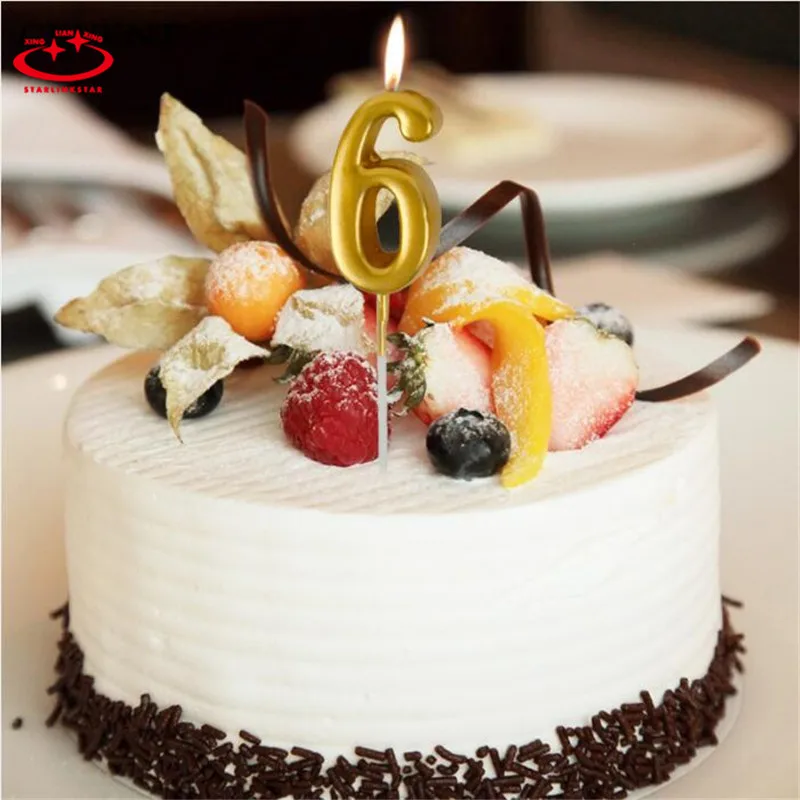 1 шт. Топ Популярные украшения для дня рождения 0-9 свечи с цифрами торт Кекс Прекрасные вечерние свадебные свечи