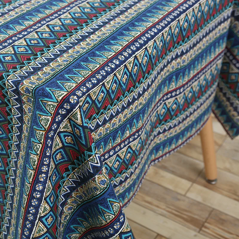 Vintage European Stlye Popular Table Cloth Linen Rectangular Table Cloth Classic Dustproof Bar Restaurant Table Cover Vintage European Stlye Popular Table Cloth Linen Rectangular Table Cloth Classic Dustproof Bar Restaurant Table Cover