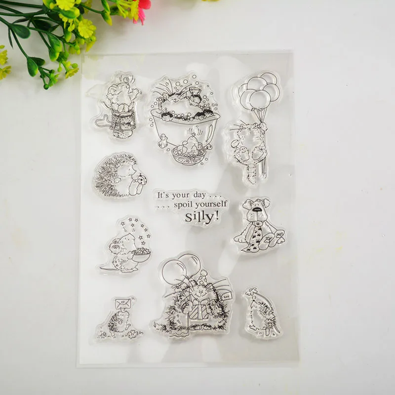 

Transparent Clear Stamps / Silicone Seals for DIY scrapbooking photo album/Card Making