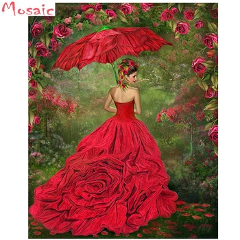 

diy Diamond Painting woman full square /round embroidery Inlay Rose Life Girl diamond embroidery full display daimond painting