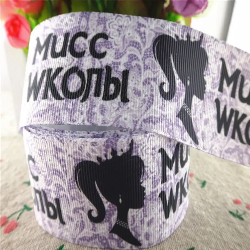 Cartoon Printed Grosgrain Ribbons 5 yards 1" 25mm,1-1/2" 38mm DIY hair bows handmade materials M18091906 ribbon decoration ribbon supplies grosgrain ribbon
