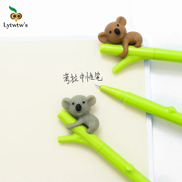

1 Pieces Lytwtw's Korean Stationery Cartoon Cute Bear Pen Advertising Gel Pen School Fashion Office Kawaii Supply