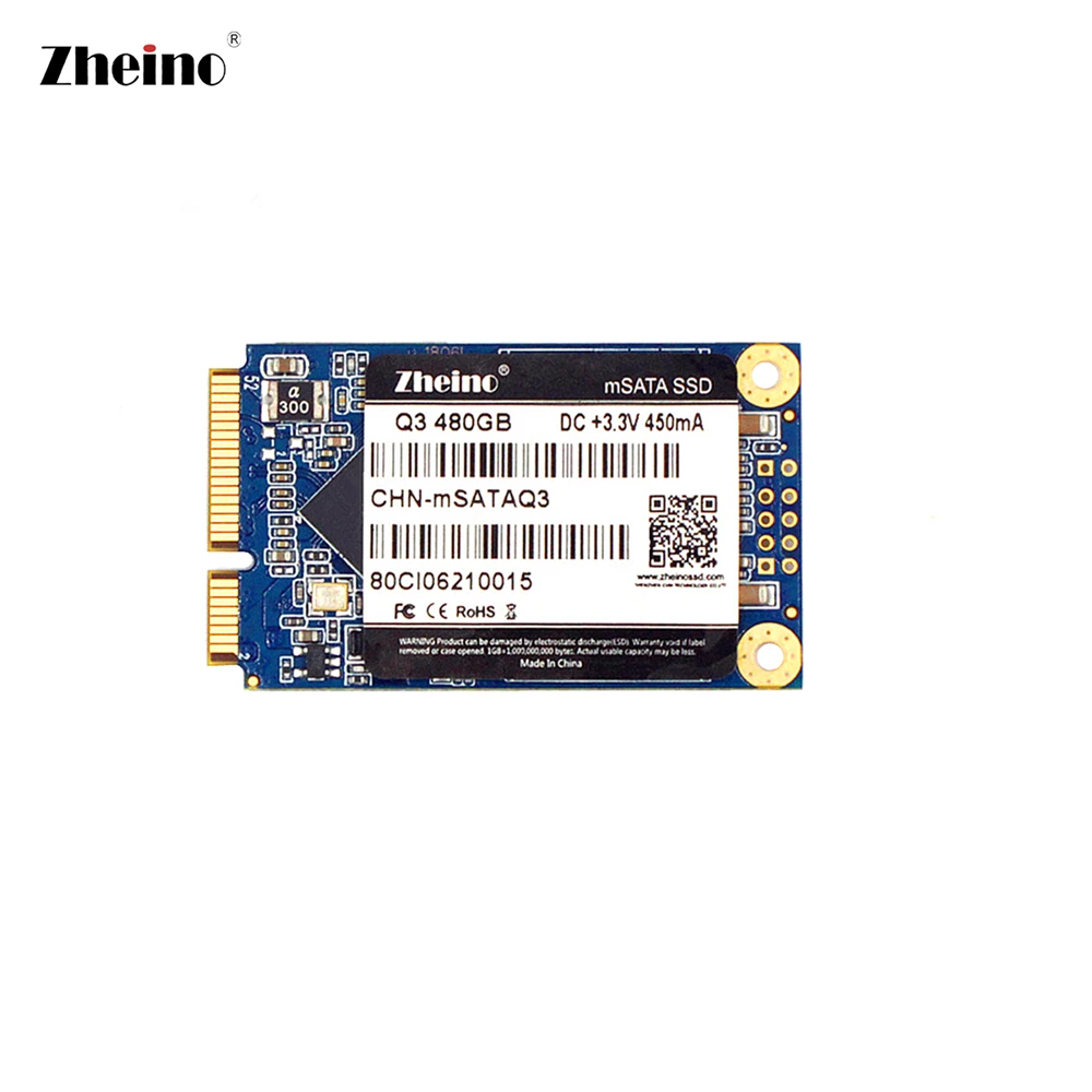 

mSATA 120gb SSD Q3 Hard Disk Dirve Zheino 3D TLC NAND Flash Memory Internal Solid State Disk Drive For PC LAPTOP