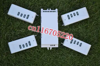 

2013 new AC85V~250V 110V 220V 240V 4CH RF Wireless Remote Control Momentary Toggle Latching Switch 1Receiver&4Transmitter 1000m