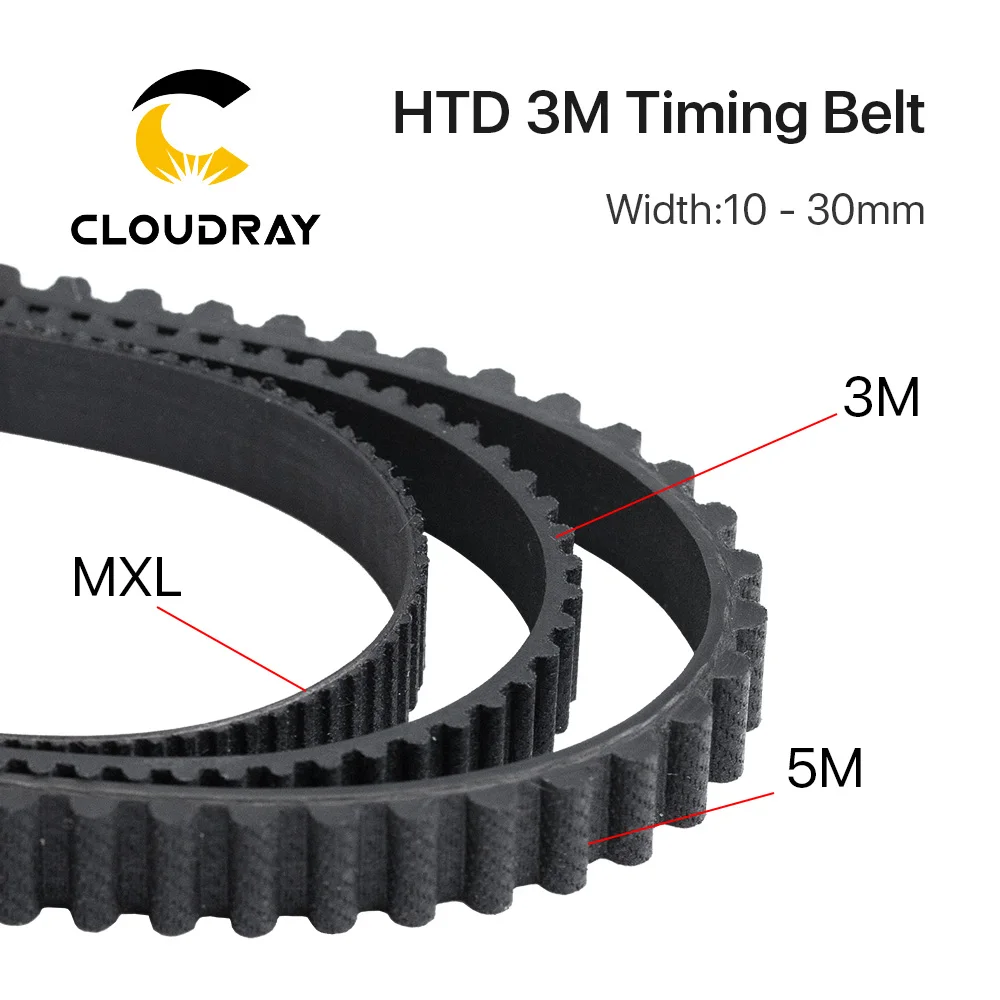 HTD3M PU Open Belt 3M 5mm-40mmTiming Transmission Belt 3M Polyurethane CO2 Laser Engraving Cutting Machine
