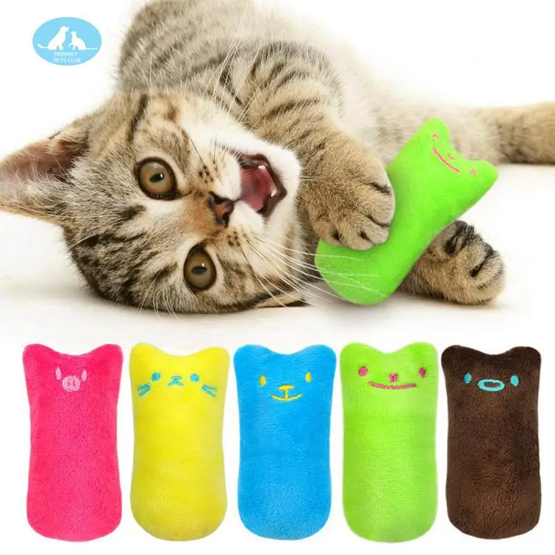 Смешные для кошек и котят Жевательная кошачья мята игрушки интерактивные