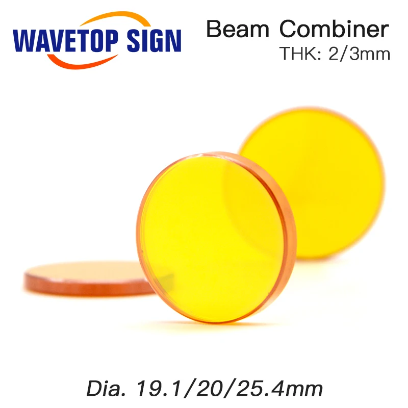 WaveTopSign 10.6um CO2 лазерный луч комбинировщик зеркало 19,1*2 19,1*3 мм 20*2 20*3 мм 25,4*2 25,4*3 мм луч комбинировщик зеркало 650nmR