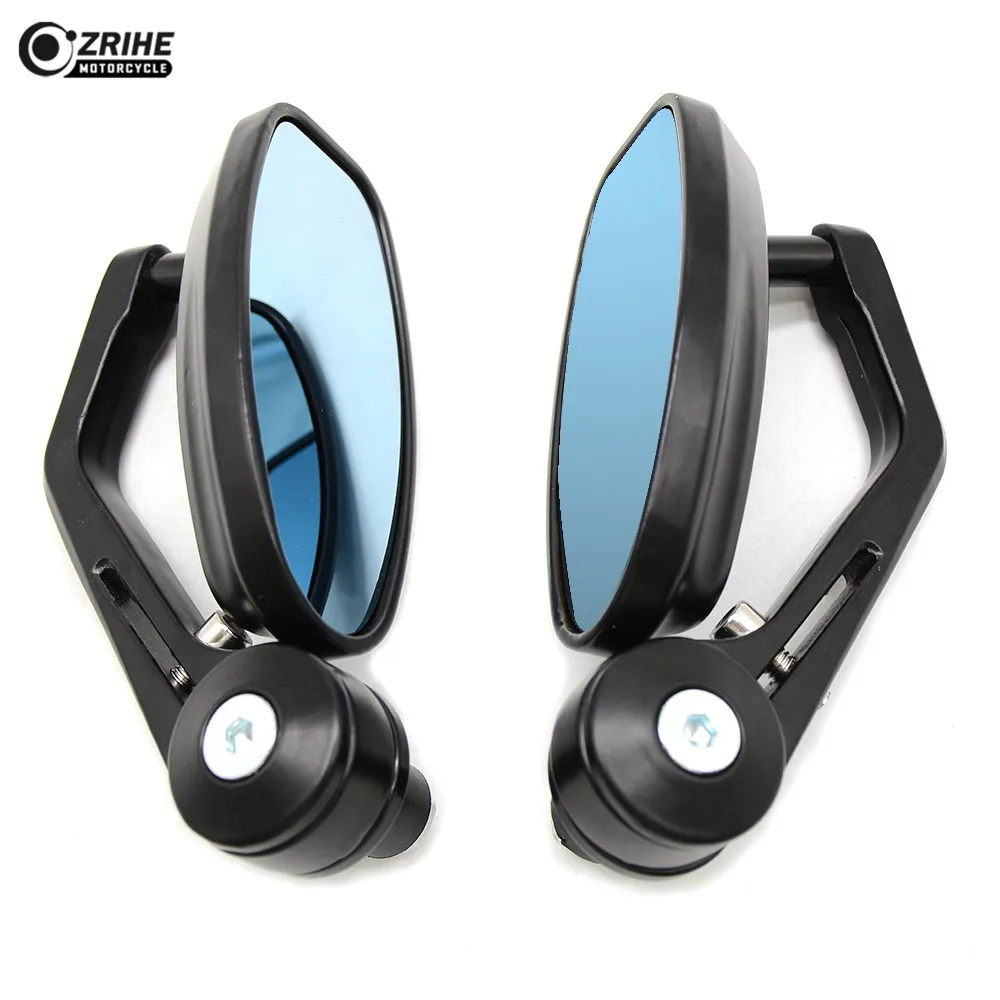 Black Motorcycle View Mirror Side Rear 22/24mm Handlebar grips Mirror for BMW S1000R F800R R1200GS ADVENTURE 2013 2012 2011 2010