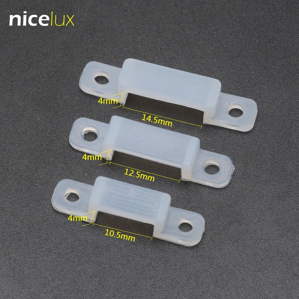 50 x 8MM Silicone Holder Clip For Fixing 3528 5050 5630 RGB LED strip Light 50 x 8MM Silicone Holder Clip For Fixing 3528 5050 5630 RGB LED strip Light