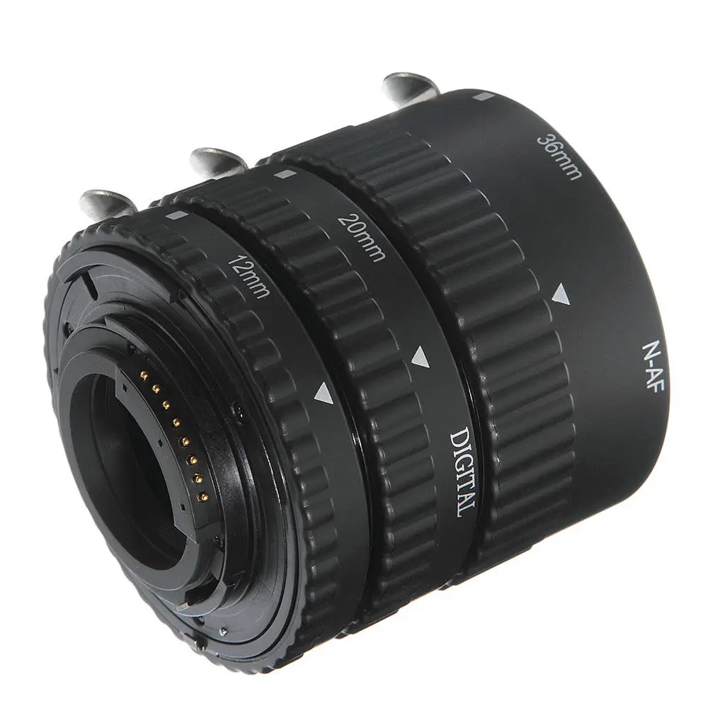 Автофокус AF макро удлинительная трубка 12 мм + 20 36 набор DG для камеры Nikon D7200 D800 DSLR|tube