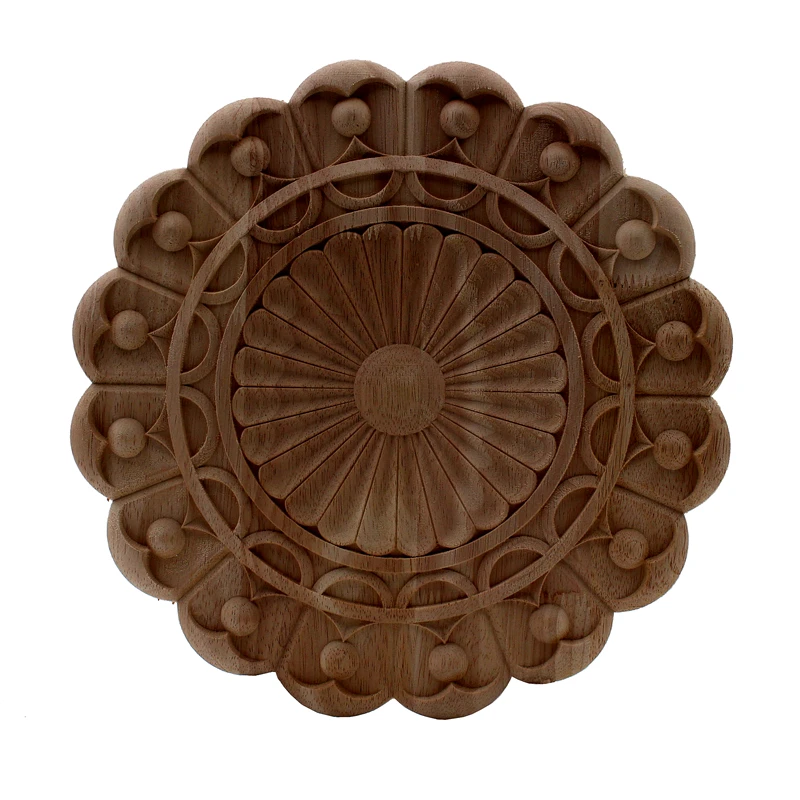 Vintage Dipinto In Legno Intagliato Decalcomania Angolo Applique Telaio Per Mobili Per La Casa Armadio A Muro Decorativi Porta Di Legno In Miniatura M