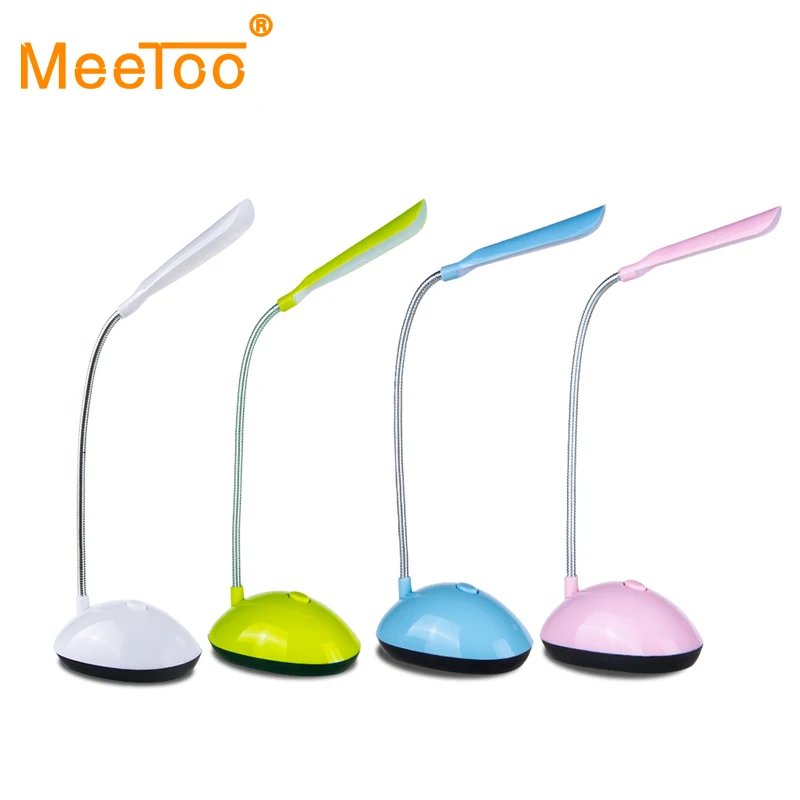 

Mini LED Light Flexible Table Lamp Portable Reading Lamp Book Light Battery Powered 4LED Desk Lamp For Reading Books Nightlight