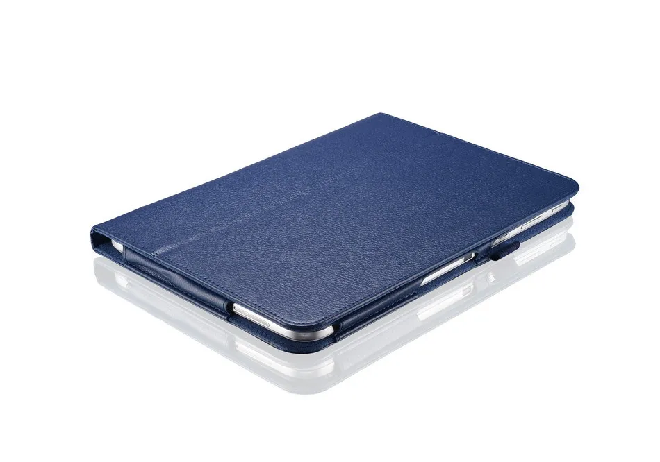 Ретро Кожаный чехол для планшета с подставкой и держателем для samsung Galaxy Tab 4 10,1 T530 T531 T535 чехол с кронштейном умный чехол противоударный - Цвет: Blue