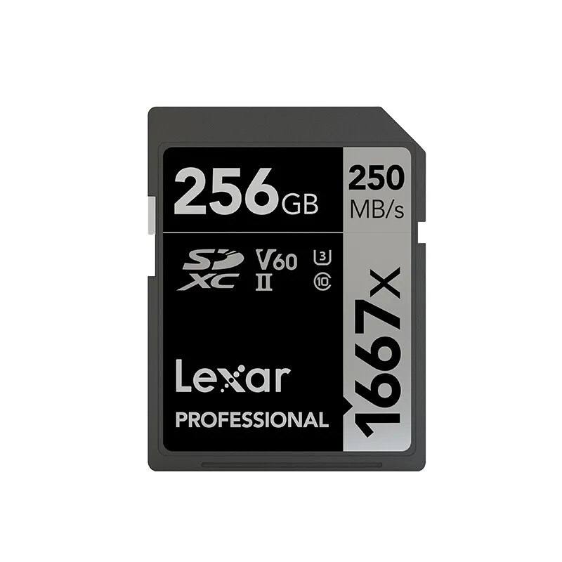 Lexar SD Card 64 Гб 128 256 SDXC UHS-II U3 250 МБ/с. 1667x флэш-карта памяти для 3D 4K цифровой Камера карты