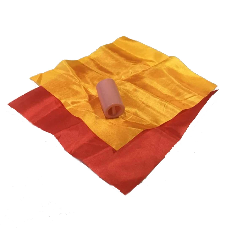 

1 pcs Double Color Changing Hanky Silk Magic Trick change Color magic Chameleon Silk Disappearing Magic Toy kid Magic easy to do