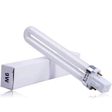 Wholesale 4 pcs. 365 nm u-shaped UV lamp nail dryer light tube suitable replacement 9 W 36 W UV Gel Nail Art Curing Light