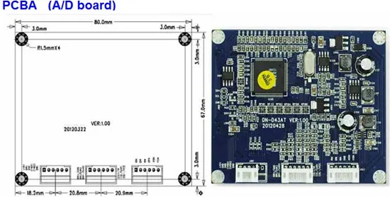 VGA+ AV) плата привода+ 3,5 дюймовый TFT ЖК-экран 320(RGB)* 240(Система PAL/NTSC OSD меню RoHS стандарт