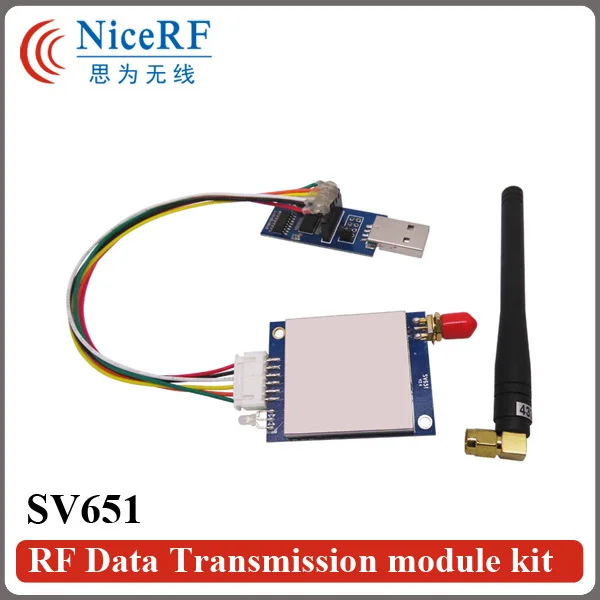 2 шт. 915 мГц UART 27dbm 500 МВт SI4432 SV651 rs485 3 км Беспроводной передатчик