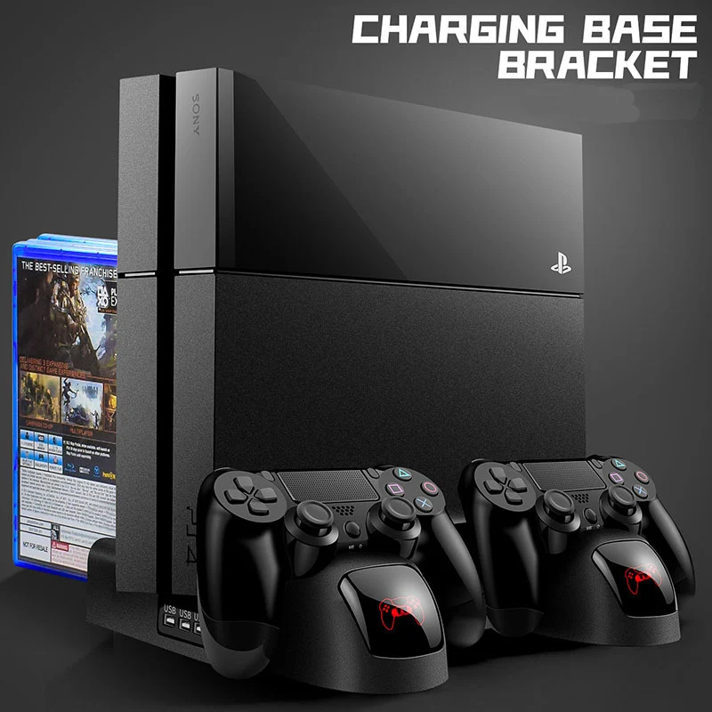 Зарядное устройство PS4/PS4 Slim/ PS4 Pro двойной контроллер зарядное консоль