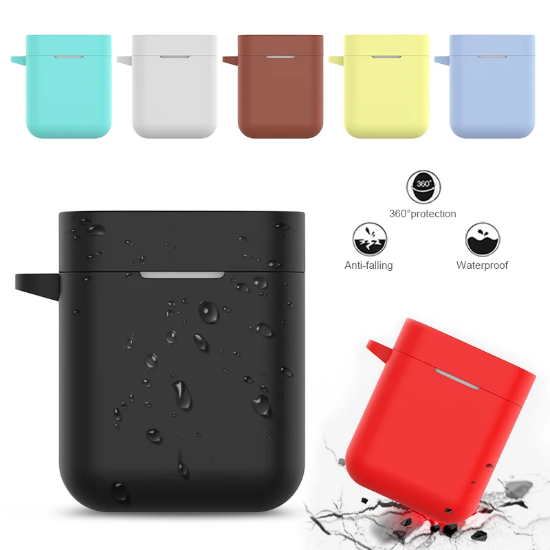 

New Silicone Earphone Case For Xiaomi Airdots Pro Air Wireless Headset Protective Case For Xiaomi Mi9 TWS Headset Accessories