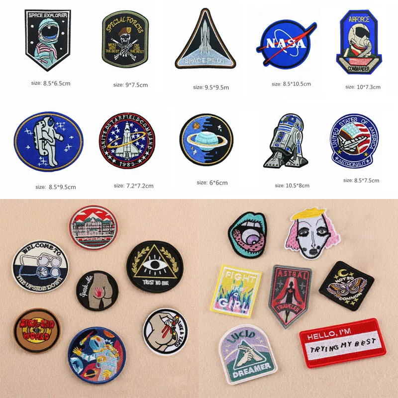 

Clothes Backpacks Hats Cloth Stickers Cloth Paste Patches Clothing Patch Hole Embroidery Flower Sticky Children Kid Cute Fashion