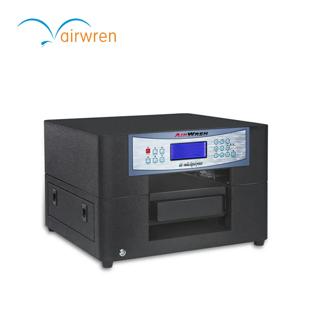 

high resolution 5760x1440dpi eco solvent printer desktop glass inkjet flatbed printing machine