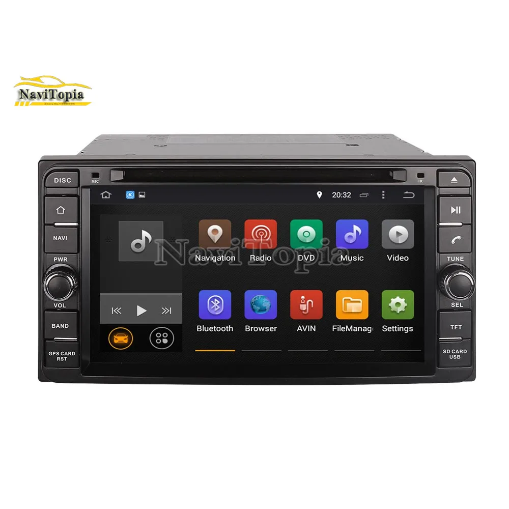 Discount NAVITOPIA 4G RAM 64G ROM PX6 Android 9.0 Car DVD Multimedia Player GPS Navigation for Toyota Alphard/Yaris/Vios/Highlander 1