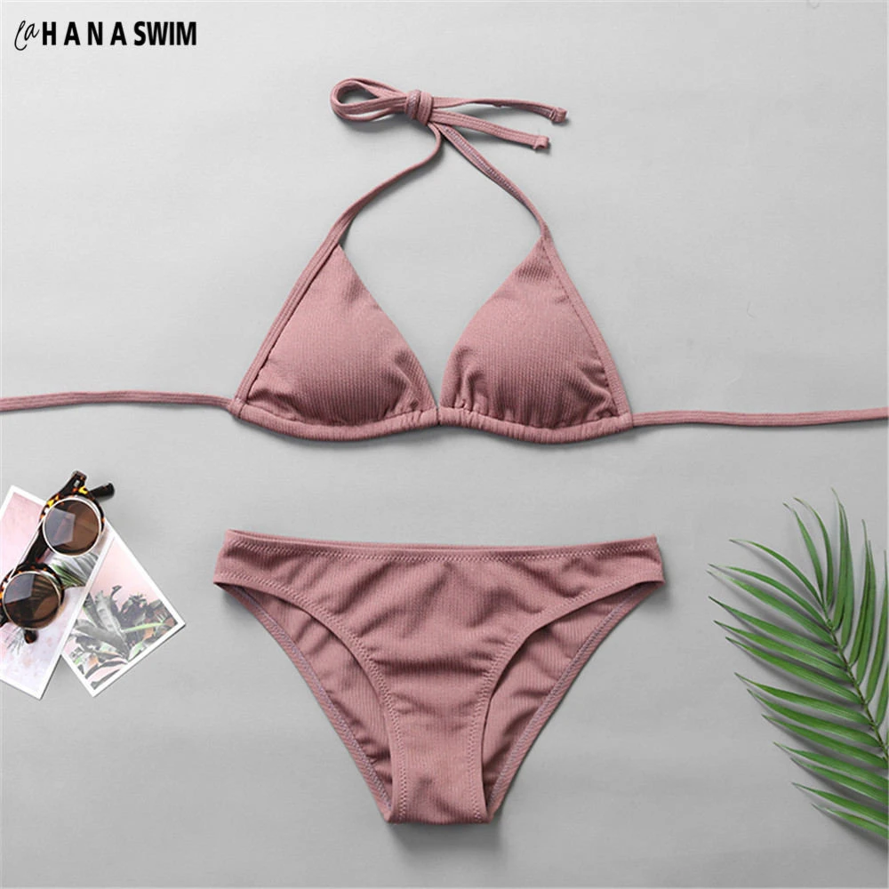 womens halter neck bikinis