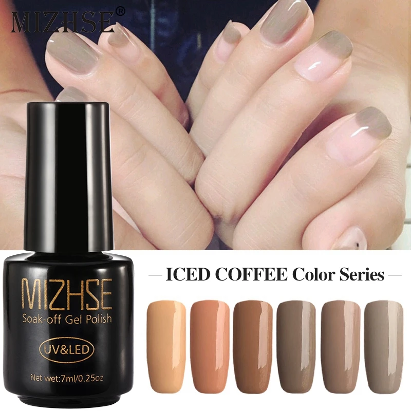 

MIZHSE Gel Nail Polish Soak Off Long Lasting Gel Varnish UV LED Nail Gel Lacquer Rubber Base For Nails Gelpolish Nails Art