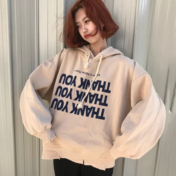 

Sudadera Mujer Korean Style Sweatshirt For Women Clothing Harajuku Printed Long Sleeve Fleece Hooded Sweatshirts Female Hoodies