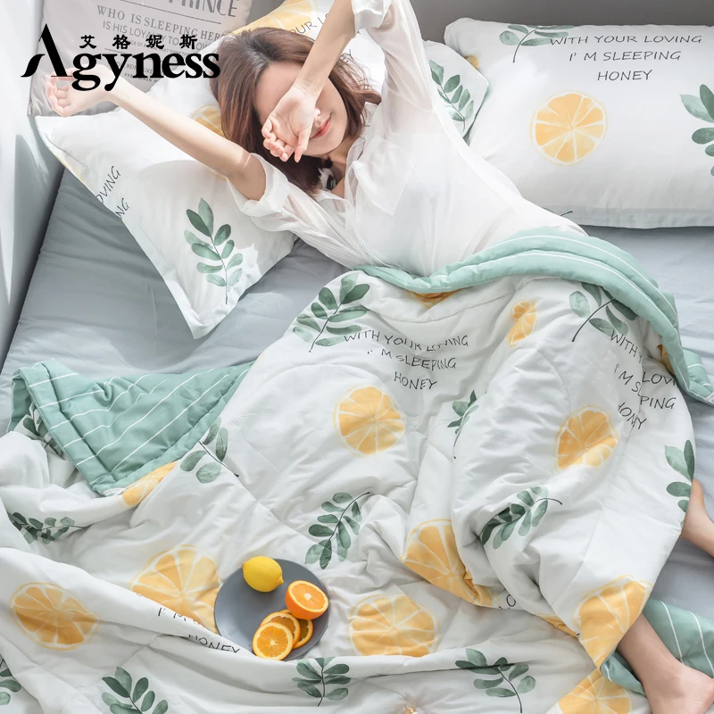 

Air Conditioning Quilt Cotton Cotton Summer Cool Quilt Single Double Summer Quilt Thin Water Washable Dormitory Students Spring