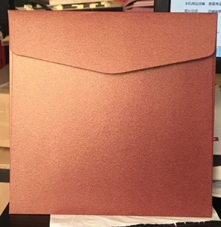 30 шт.-16,5x16,5 см квадратный конверт перламутровые бумажные конверты бизнес-приглашения для свадебных вечеринок - Цвет: Бургундия