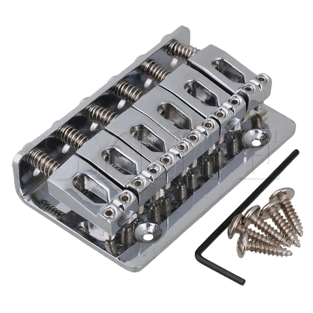 Chrome 65MM FIXED HardTail ELECTRIC GUITAR BRIDGE TAILPIECEin Guitar