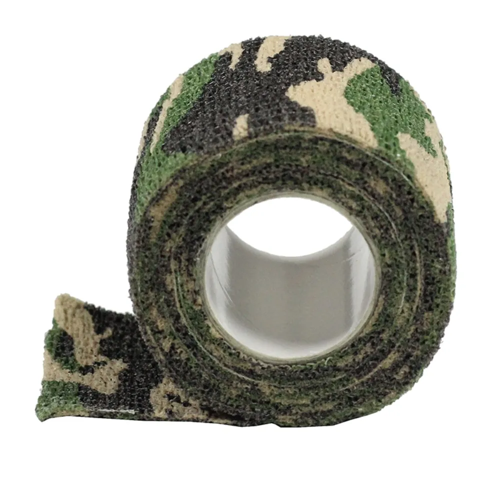 Military Tactical 1 Roll Camo Stretch Bandage Adhesive Elastic Paintball Camping Hunting Multifunctional Camouflage Tape (4.5M)|tape tape|tape