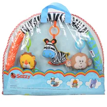 Подвесная детская коляска для ребенка, детская кроватка для детских кроваток, погремушки, Милые Плюшевые коляски, мобильные подарки 88 см, погремушки Зебра