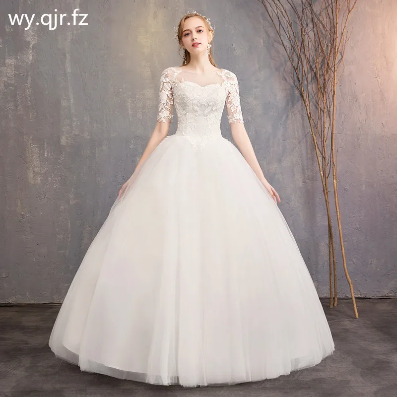 DM-2670Z#Spring summer new long Dresses white and red 2021 tail sexy slim bride violet toast suit wedding dress wholesale cheap red wedding dresses