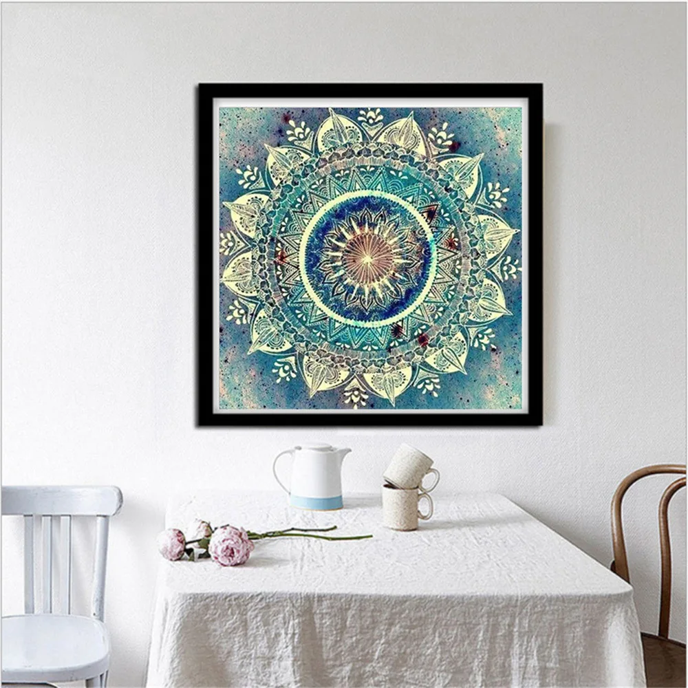 

5D DIY Diamond Painting Cross Stitch Mandala Home Decor Rhinestones Mosaic Inlay Diamond Embroidery