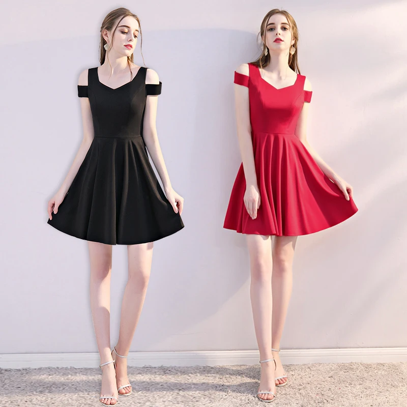 wine bridesmaid dresses short