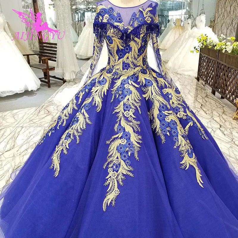 AIJINGYU Свадебные платья США брак дешевые плюс размеры открытой спиной для продажи магазин платье Онлайн блеск свадебное платье из тюля
