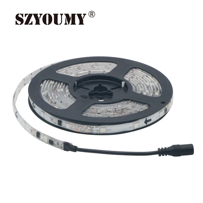 

SZYOUMY WS 2811 5050 LED Strip 5m/roll DC12V Waterproof LED Flexible Ribbon Light 30leds/m Dream Magic Color Home Indoor Light