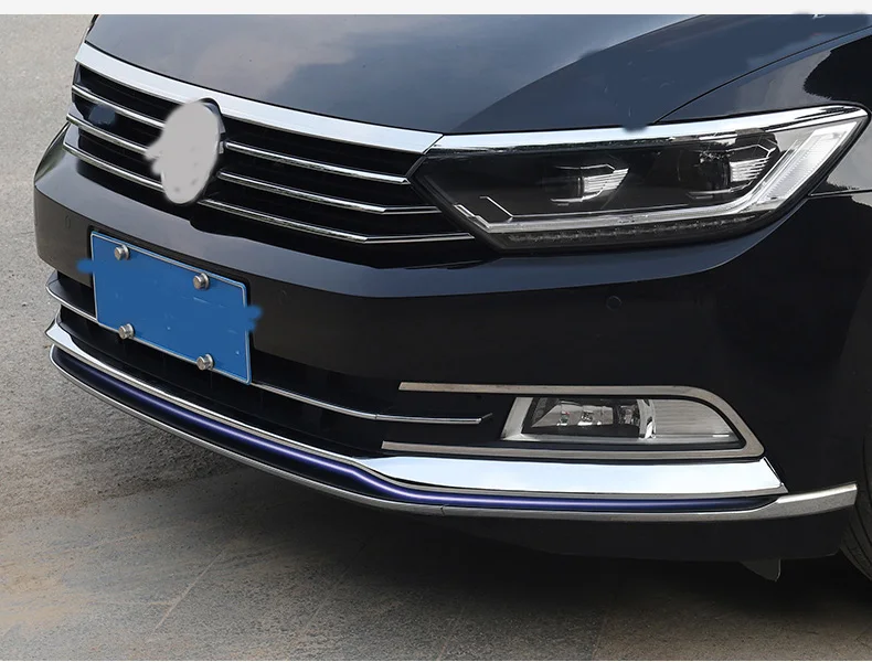 Для vw passat b8 sendan Европейская версия хромированная отделка переднего бампера