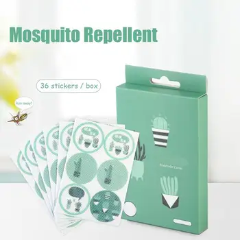 

36 Stickers Mosquito Repellent Stickers DIY Patches Cartoon Anti-mosquito Bite Cactus Patch Pest Reject Moustique Sinek Kovucu