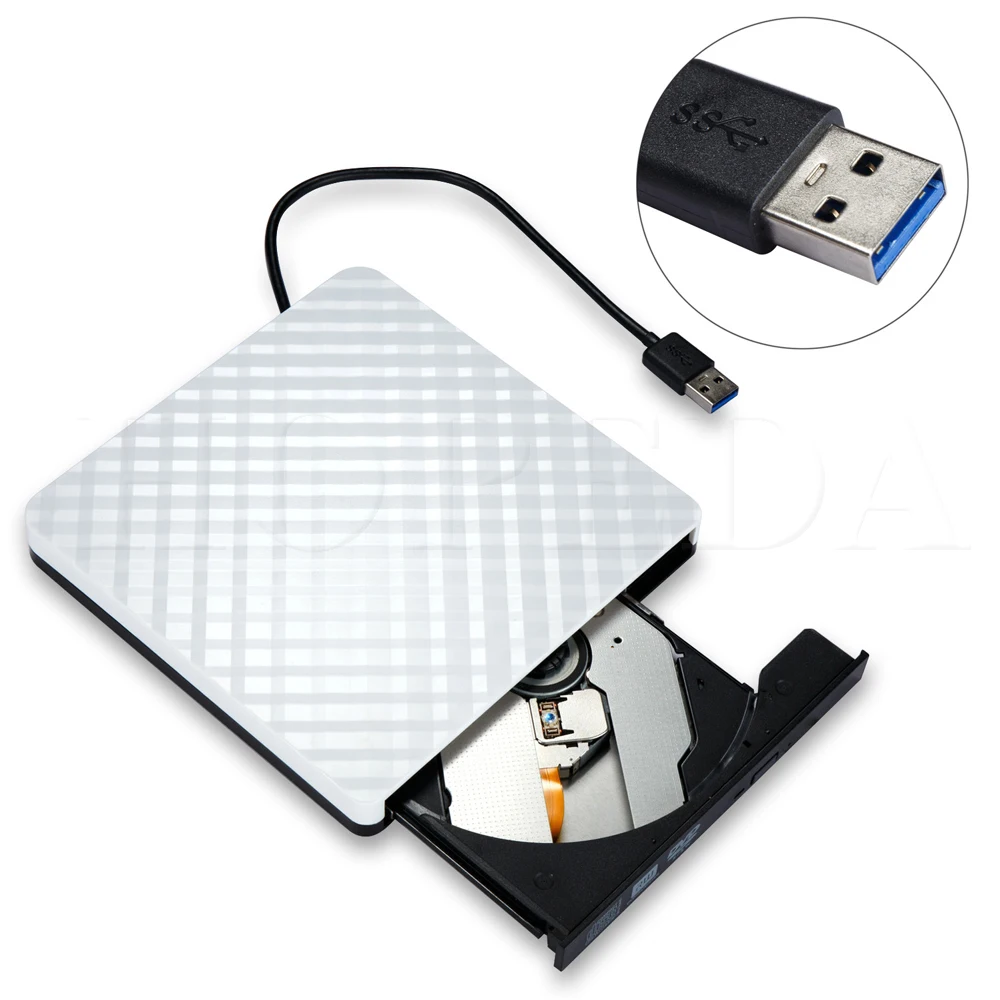50 шт. Новый универсальный высокоскоростной ультратонкий внешний DVD привод USB 3 0