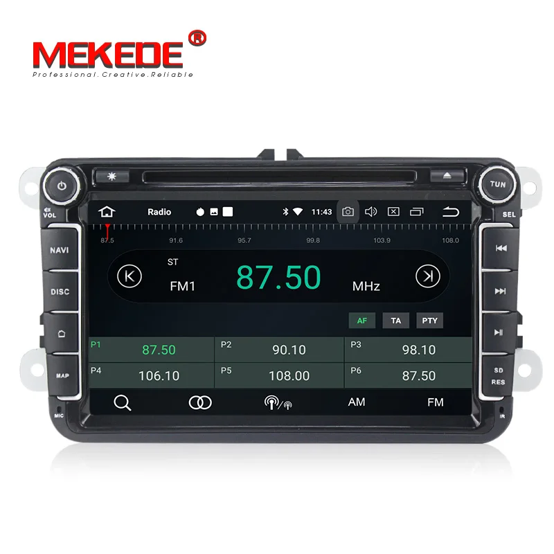 Sale 1024X600 px5 8" Android 8.0 Octa core 4G RAM Car DVD GPS Radio DVR DAB+ DVD For VW Passat Golf Tiguan Eos Jetta Seat free canbus 2